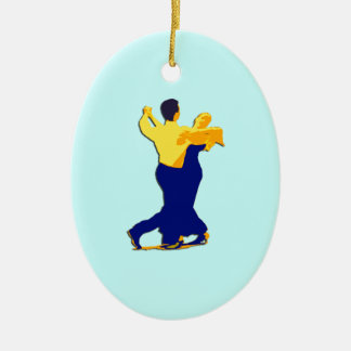 ballroom dancing ceramic ornament