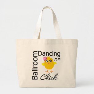 Ballroom Dancing Chick Large Tote Bag