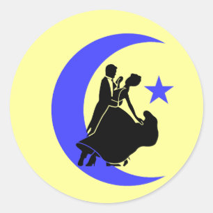 Ballroom Dancing Classic Round Sticker