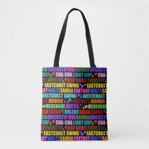 Ballroom Dancing   Colourful Dance Styles Tote Bag
