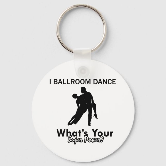 Ballroom dancing designs keychain (Front)