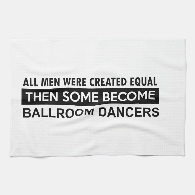 Ballroom dancing designs kitchen towel (Horizontal)