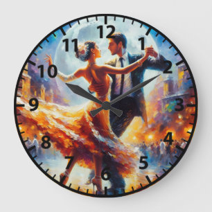 Ballroom Dancing Swing Dance Couples Large Clock