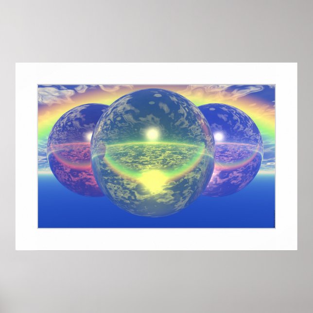 Balls 2 - Un-natural Rainbow (Light Border) Poster (Front)