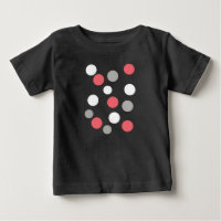 Balls Circles Pattern Grey White Coral Pink