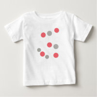Balls Circles Pattern Grey White Coral Pink