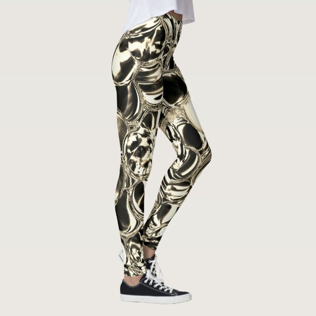 Balls of glass or of metallic? Gold and black Leggings (Right)
