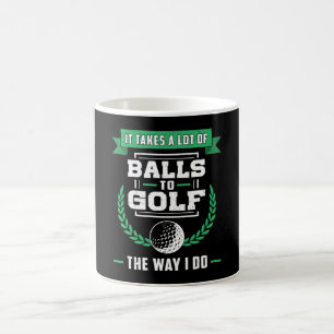 Balls Of Golf Player Golfer Golfing Sports Funny Coffee Mug