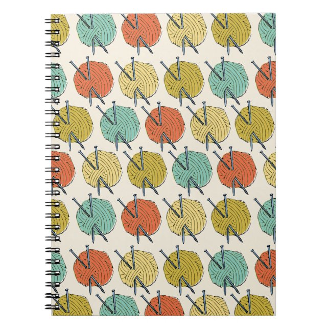 Balls of Wool Pattern Notebook (Front)