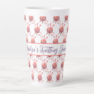 Balls of Yarn Personalized Knitting Saying Latte Mug