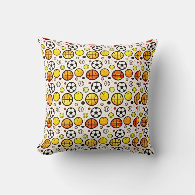 Balls! Throw Pillow (Front)