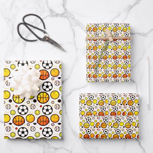 Balls! Wrapping Paper Sheets (Front)