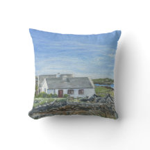 Ballyconneely Cottage Cushion, Galway, Ireland