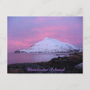 Ballyhoo Mountain, Pink Winter Sunset Postcard