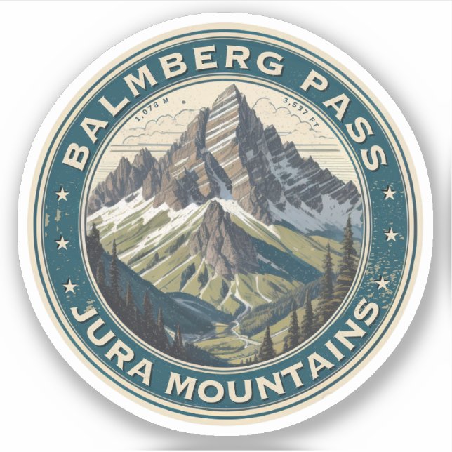 Balmberg Pass swiss alps hiking trails (Front)