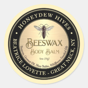 Balme Étiquette Queen Bee Métallo Or et Noir