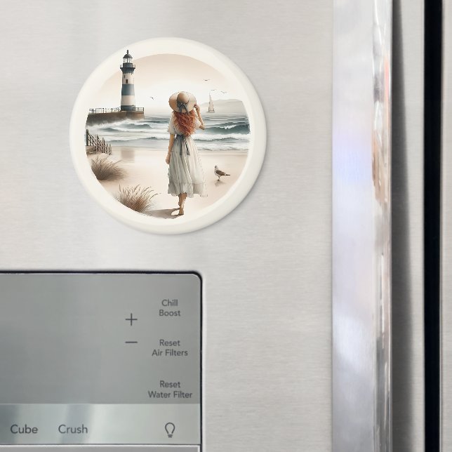 Balnéaire Phare Magnet de promenade (In situ (réfrigérateur))