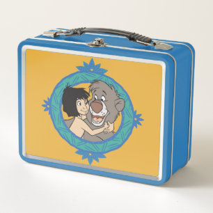 Baloo and Mowgli in a Frame Disney Metal Lunch Box