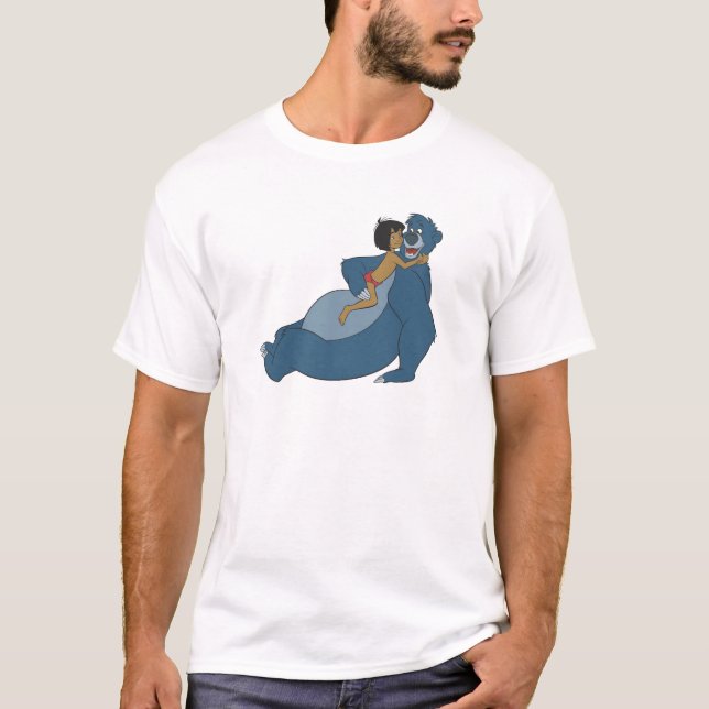 Baloo and Mowgli Playing Disney T-Shirt (Front)