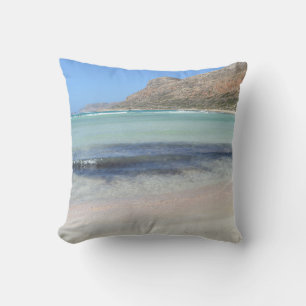 Balos Beach Paradise Throw Pillow Cushion