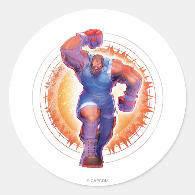 Balrog Classic Round Sticker (Front)