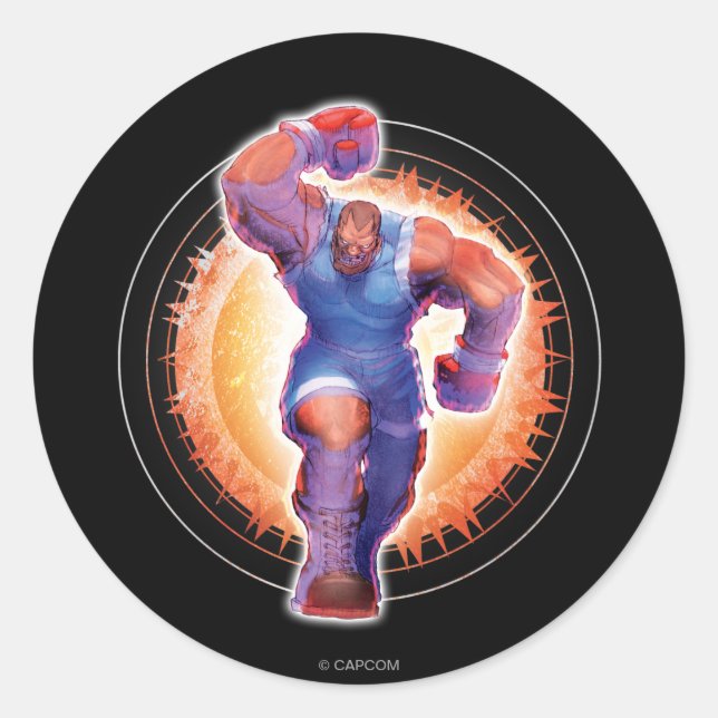 Balrog Classic Round Sticker (Front)