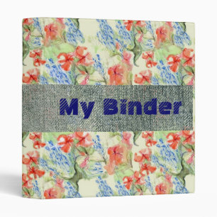 Balsam and Lobelia flowers Binder