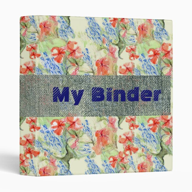Balsam and Lobelia flowers Binder (Front/Spine)