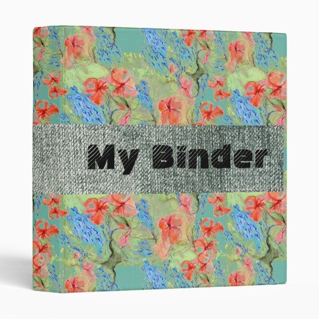 Balsam and Lobelia flowers Binder (Front/Spine)