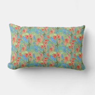 Balsam and Lobelia no 3 by Alexandra Cook Lumbar Pillow