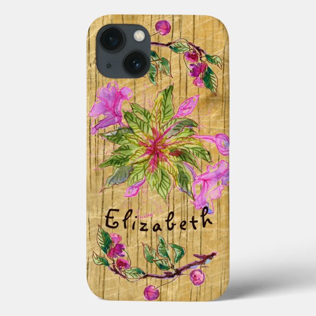 Balsam Bouquet and your name  Case-Mate iPhone Case (Back)