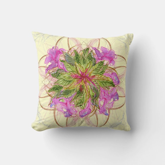 Balsam Bouquet by Alexandra Cook Throw Pillow (Front)