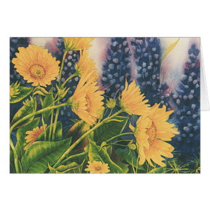 Balsam Root and Lupine