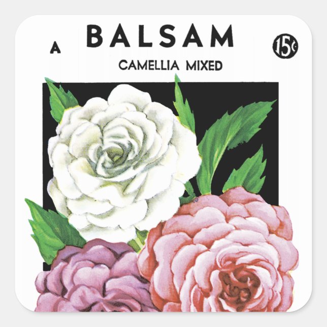 Balsam Seed Packet Label (Front)