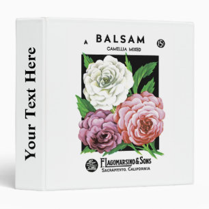 Balsam Seed Packet Label Binder