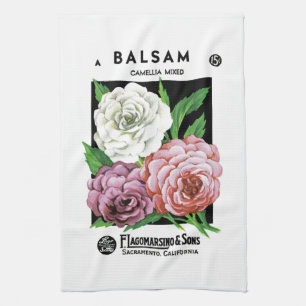 Balsam Seed Packet Label Kitchen Towel
