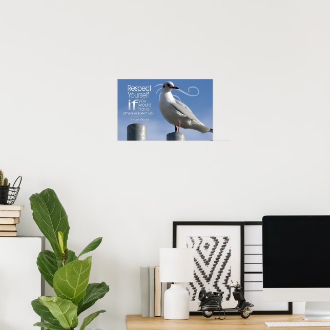Baltasar Gracian Inspirational Quote "Respect" Poster (Home Office)