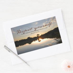 Baltasar Gracian Inspirational Quote "Respect" Sticker