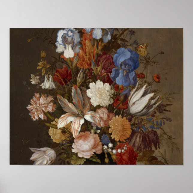 Balthasar Van Der Ast - Still Life With Flowers. Poster (Front)