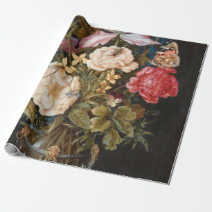 Balthasar Van Der Ast - Still Life With Flowers Wrapping Paper