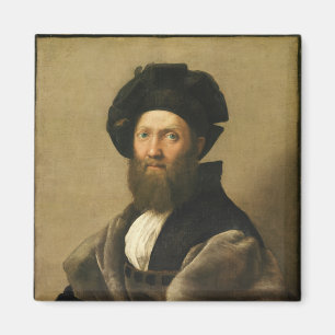 Balthazar Castiglione by Raffaello Sanzio Raphael Magnet