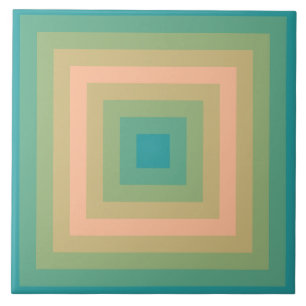 Baltic Fuzzy Peach Squares Ceramic Tile