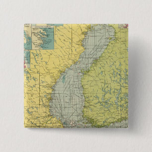 Baltic Sea 2 Inch Square Button