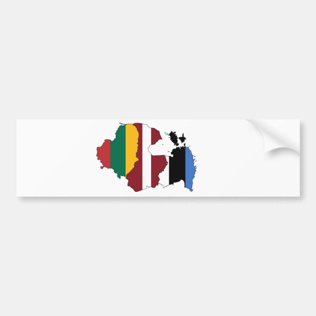 Baltic states bumper sticker (Front)