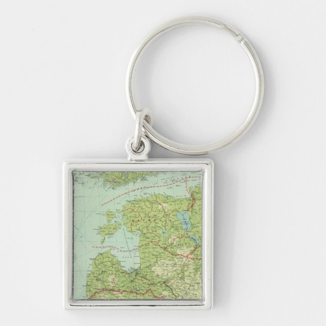 Baltic States & East Prussia Keychain (Front)