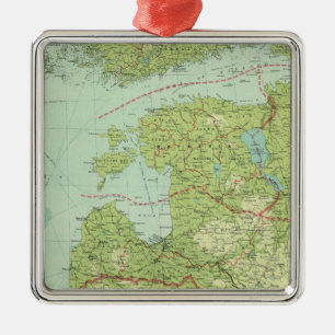Baltic States & East Prussia Metal Ornament