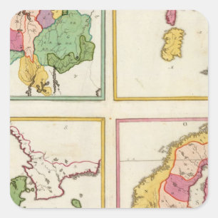 Baltic States Square Sticker