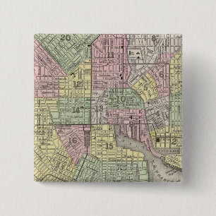 Baltimore 2 Inch Square Button