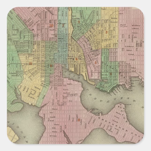 Baltimore 2 square sticker (Front)