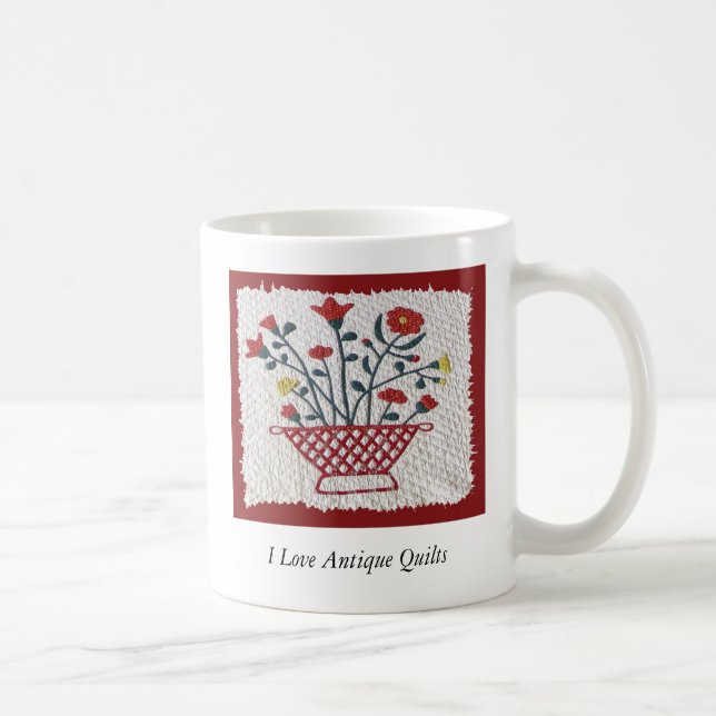 Baltimore Album Quilt c.1850 Mug (Right)